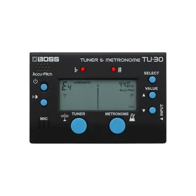 BOSS TU30 CHROMATIC GUITAR AND INSTRUMENT TUNER WITH METRONOME