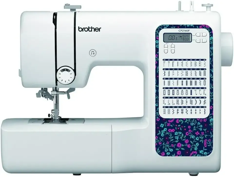 Brother CP2160F Computerized Sewing Machine with 60 Built-in Stitches, LCD Screen, Advanced Needle Threading System, and 7 Auto-Size Buttonholes