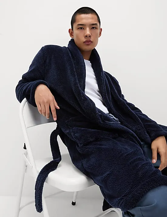 Superweicher Fleece-Morgenmantel