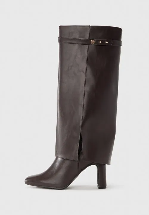 Boots med høye hæler - dark brown
