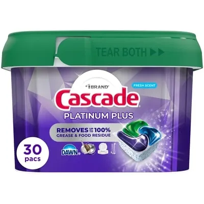 Platinum Plus Dishwasher Detergent Fresh, 30ct