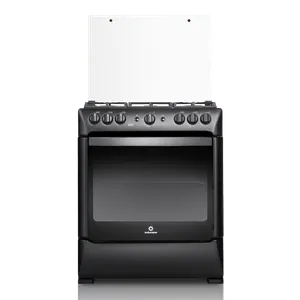 Cocina a Gas Indurama Sorrento Maxgrill 6Q Negro