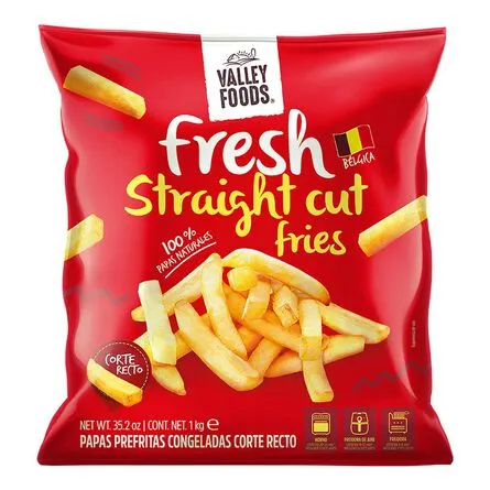 Papa Congelada Corte Recto Valley Foods Fresh 1 kg