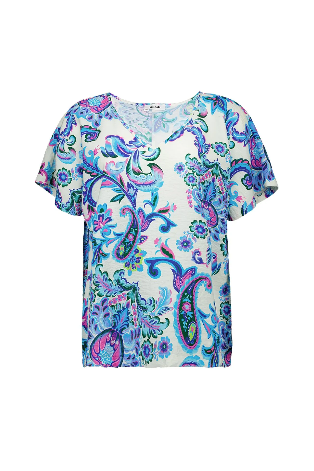 Blauw shirt met grafische print