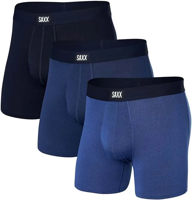 SAXX Underwear Co. Men's Daytripper Comfort Stretch Boxer Brief Fly 3 Pack