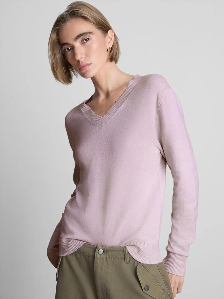 Pull tricoté à col en V
