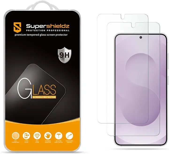 Supershieldz (2 Pack) Designed for Samsung Galaxy S26 Tempered Glass Screen Protector, Anti Scratch, Bubble Free