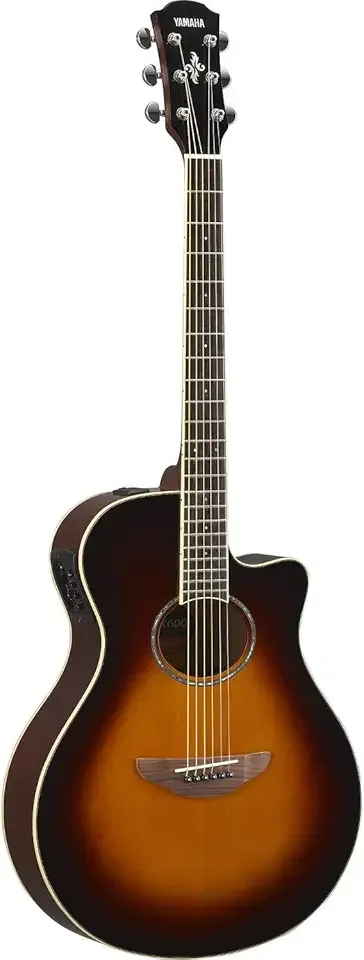 Yamaha APX600 OVS Thin Body Acoustic-Electric Guitar, Old Violin Sunburst