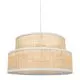 Suspension gigogne paille tressée contour beige D ...