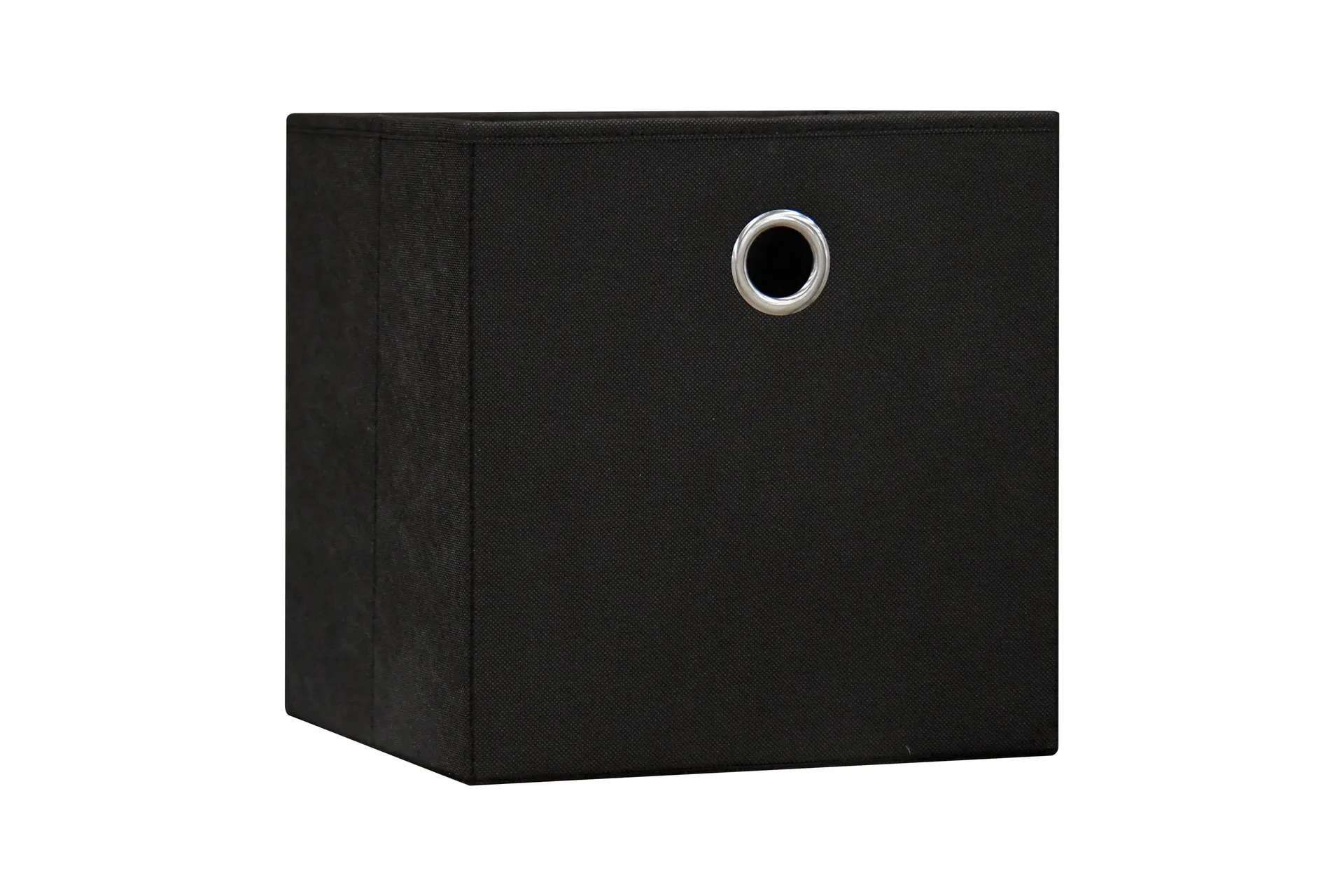 Storage Bins Small Black Fabric Collapsible Bin