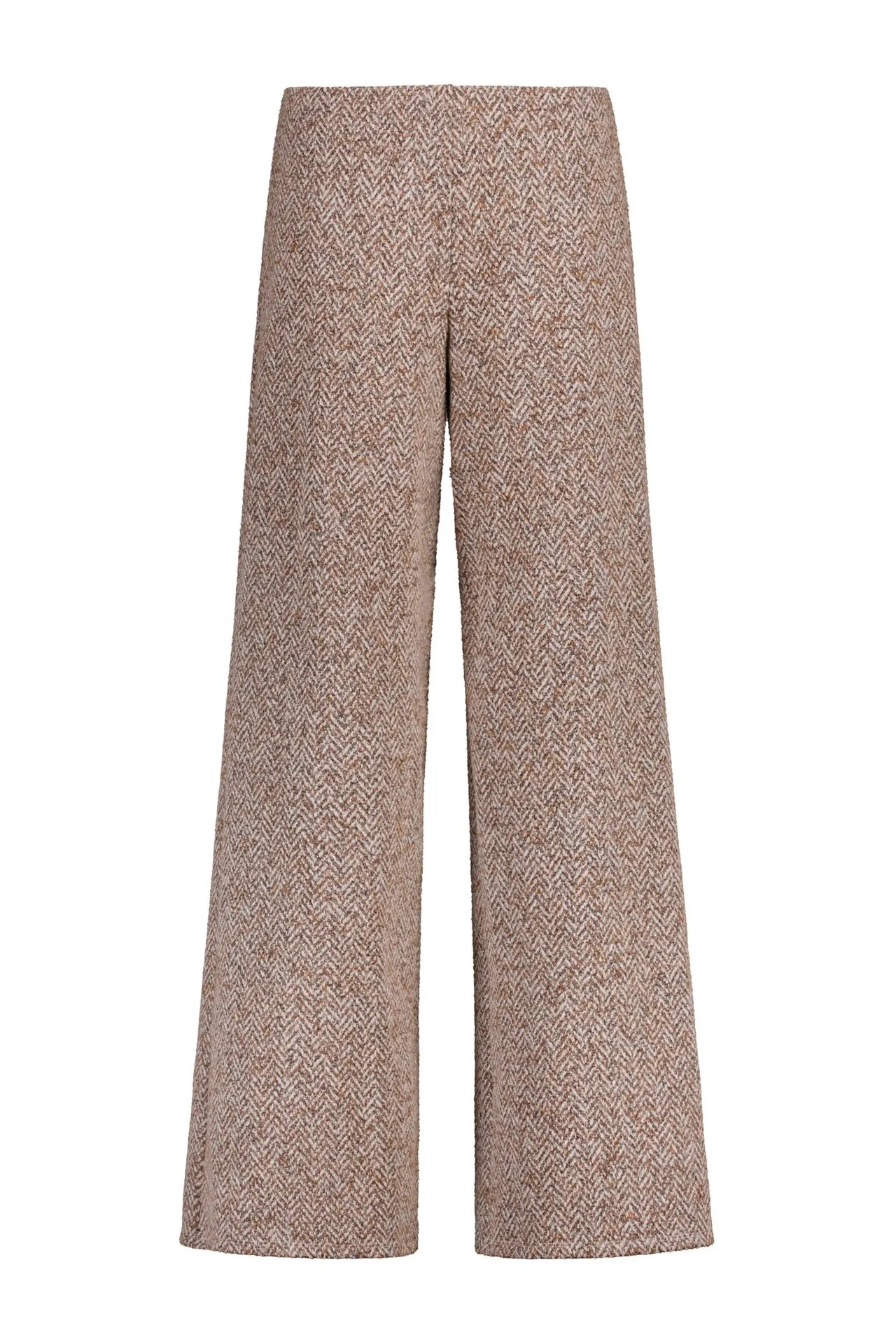 Wide fit broek | Zandkleurig