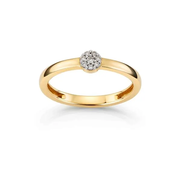 MARY Diamantring 375 Gult Gull 0,06 ct