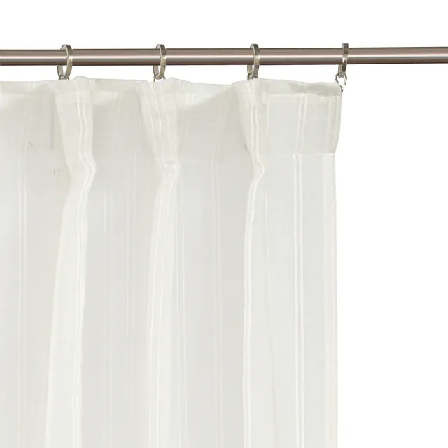 Tenda Jara bianco, fettuccia e passanti nascosti 200x280 cm INSPIRE