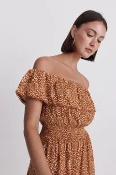 Vestido palabra d ehonor estampado