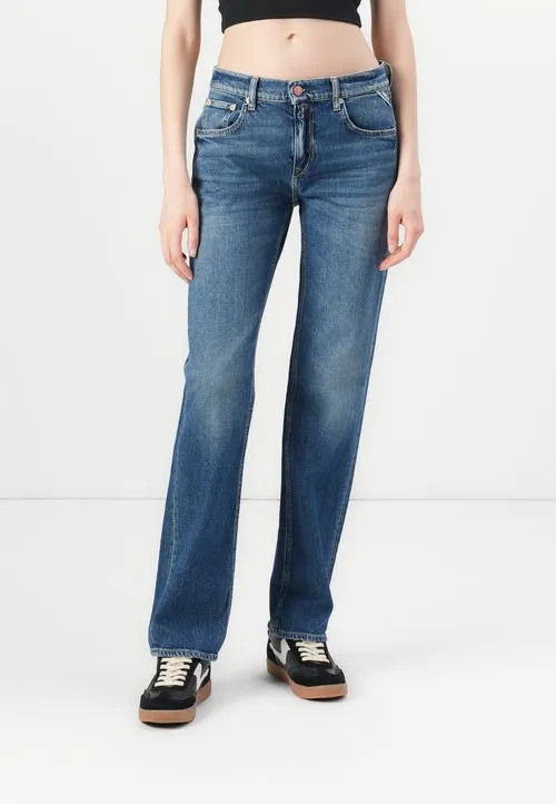 AKEME PANTS - Jeans straight leg - dark blue
