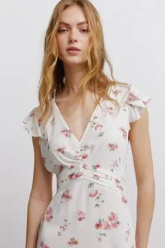 Vestido pleats bajo pecho