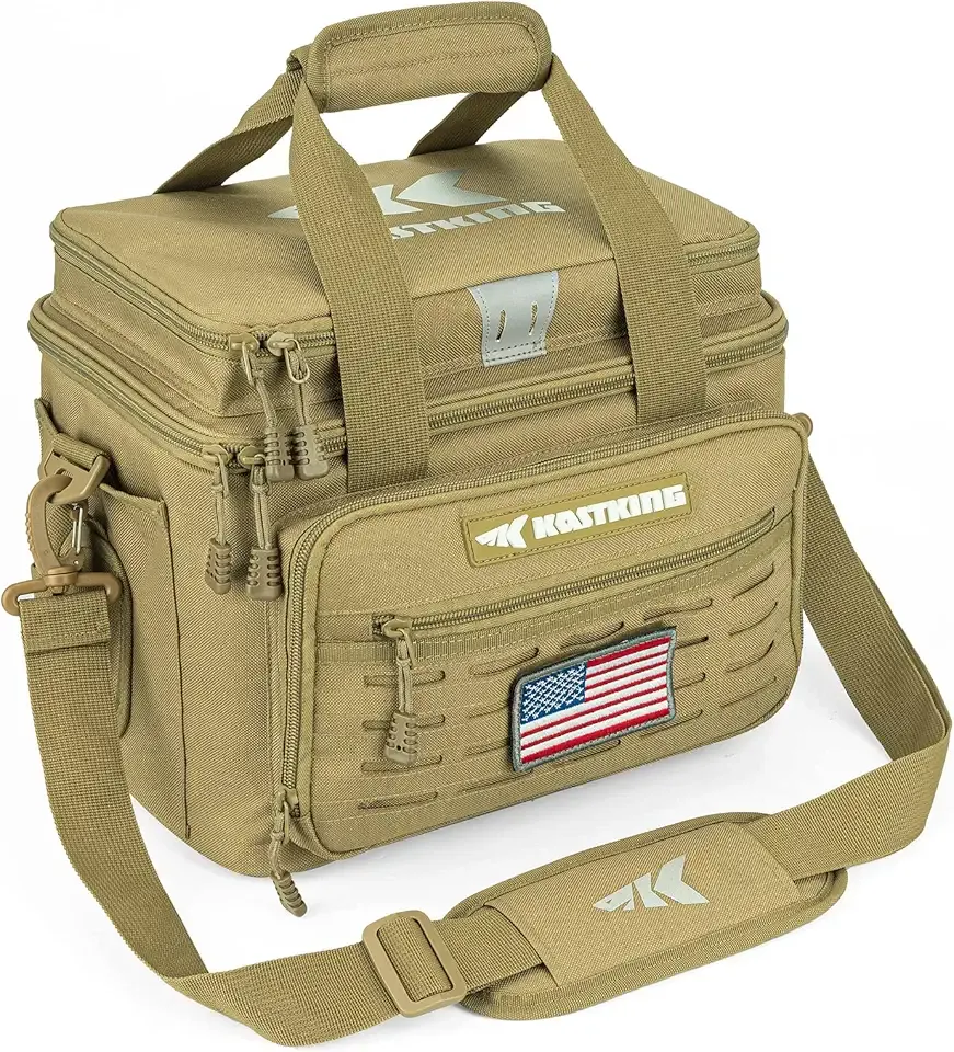 KastKing Fishing Tackle Bags - Saltwater & Freshwater Fishing Bags - Water Resistant, Padded Shoulder Strap - Gear Storage