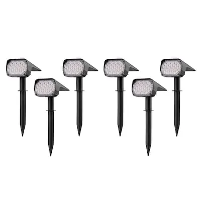120 -Lumens 0.82 -Watt Black Color Changing Solar LED Flood light