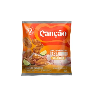 coxa e sobrecoxa de frango canção a passarinho 800g