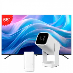 MOTOROLA 55" OLED 4K HDR (55MGFUHD) + PROYECTOR WANBO CUBE 1 (WAPROCUBE1)