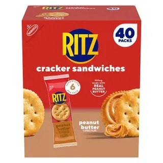 RITZ Cracker Sandwiches, Peanut Butter, 40-count
