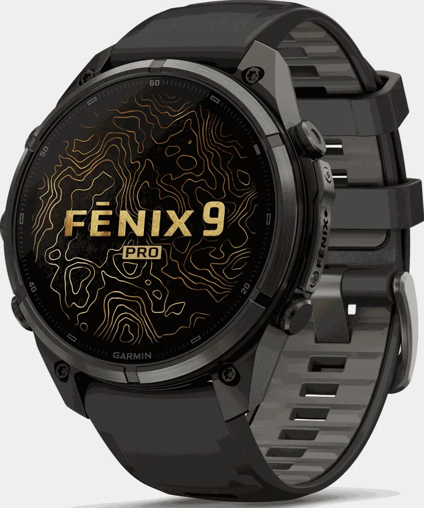 fenix 9 Pro 47mm Titanium, smartklokke - Svart