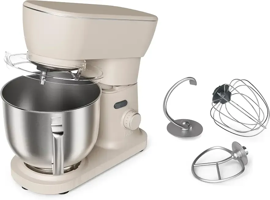 bella STIR 5.3Qt Tilt-Head Stand Mixer, 12-Speed Countertop Mixer, Oatmilk