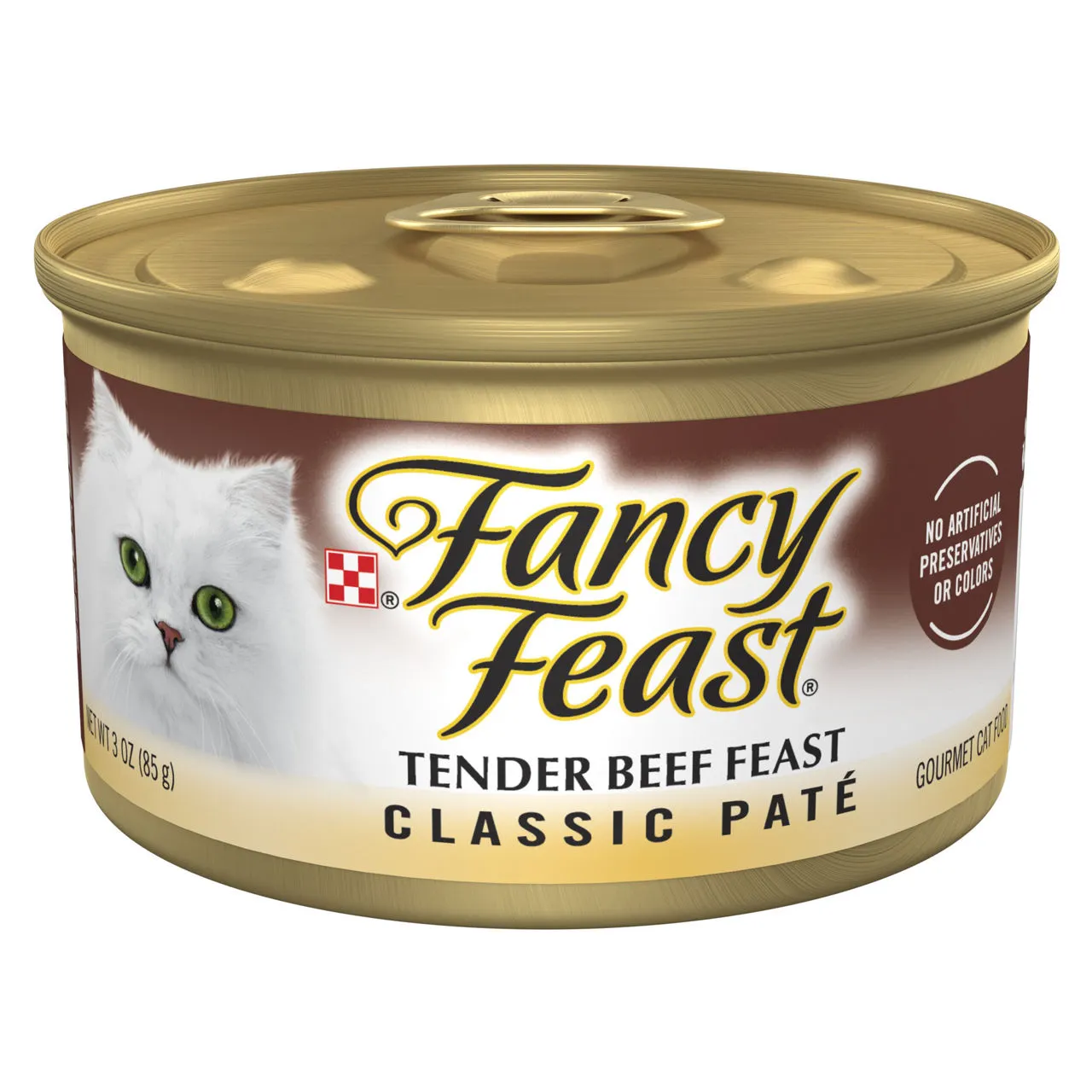 Purina Fancy Feast Tender Beef Feast Classic Grain Free Wet Cat Food Pate