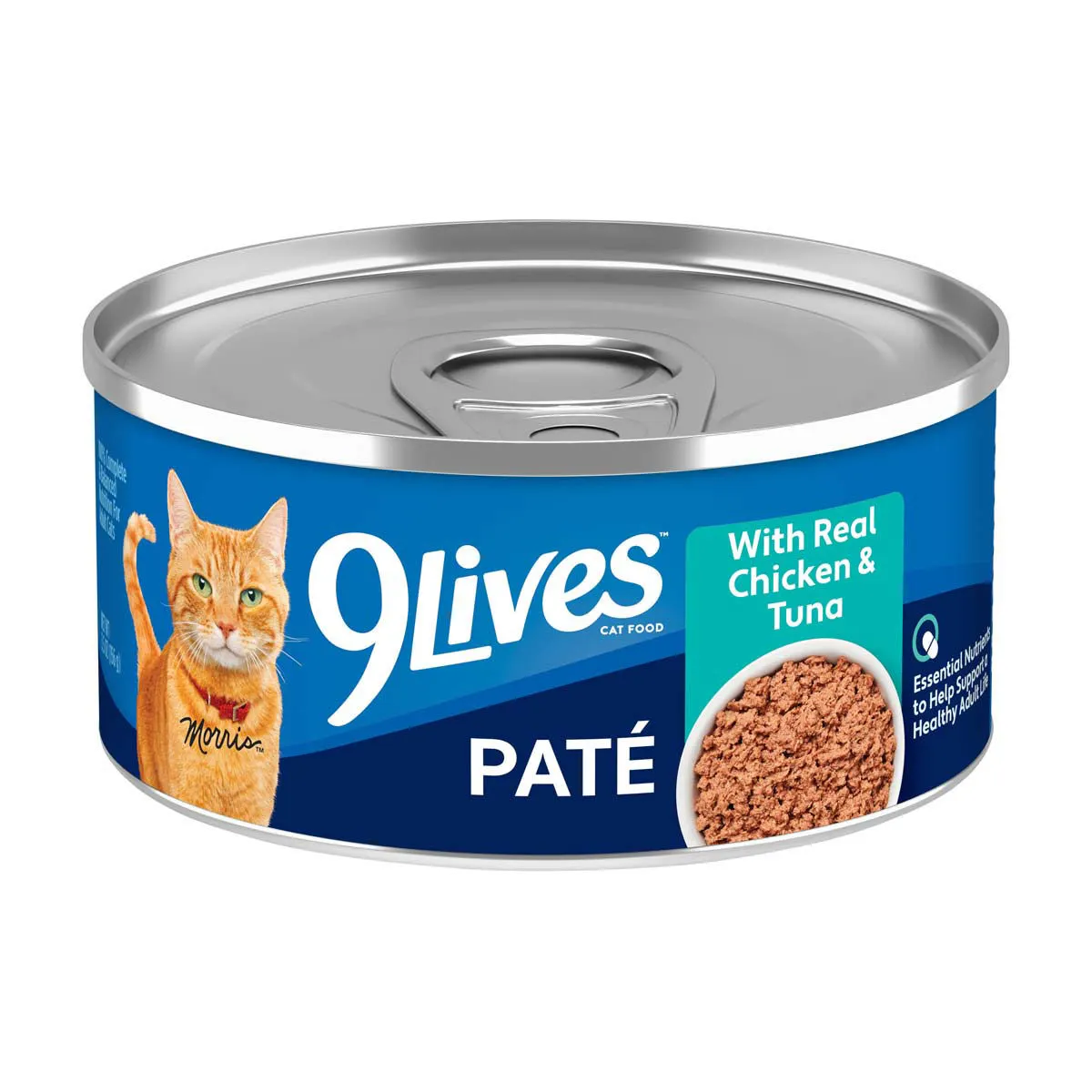 9Lives Meaty Paté With Real Chicken & Tuna Wet Cat Food, 5.5 oz