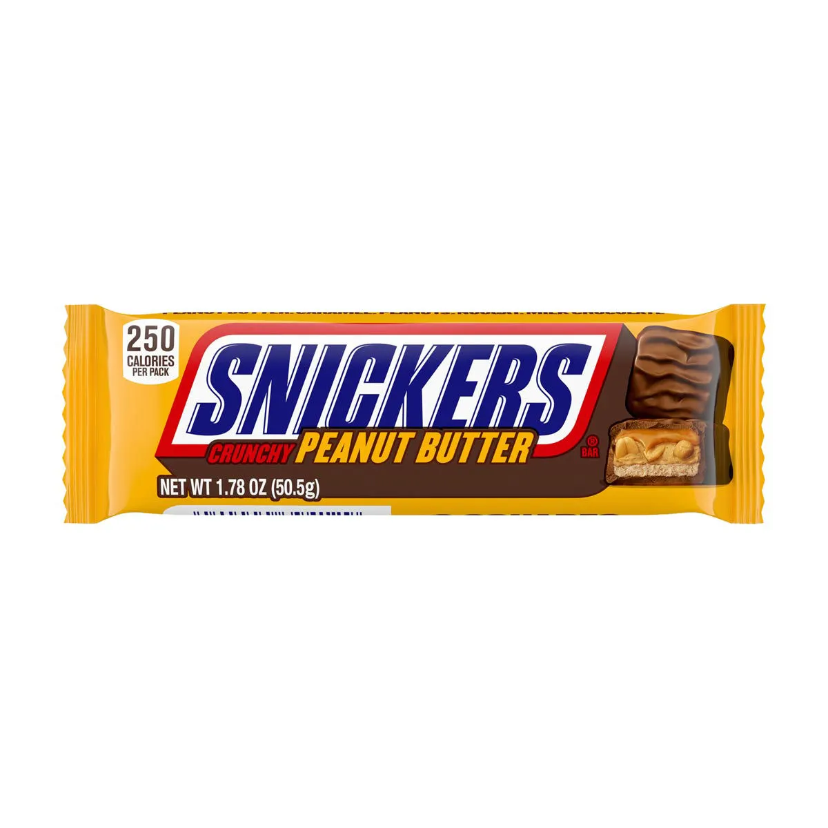 Snickers Crunchy Peanut Butter Chocolate Candy Bar, 1.78 oz