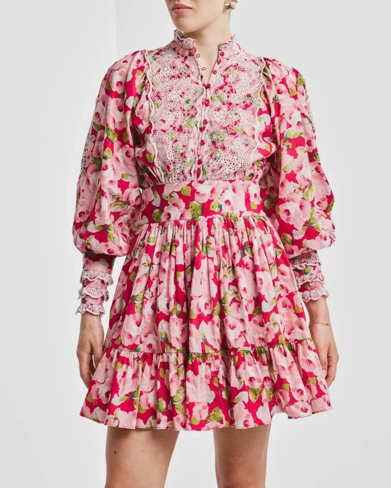 Cotton Slub Mini Dress - Romace