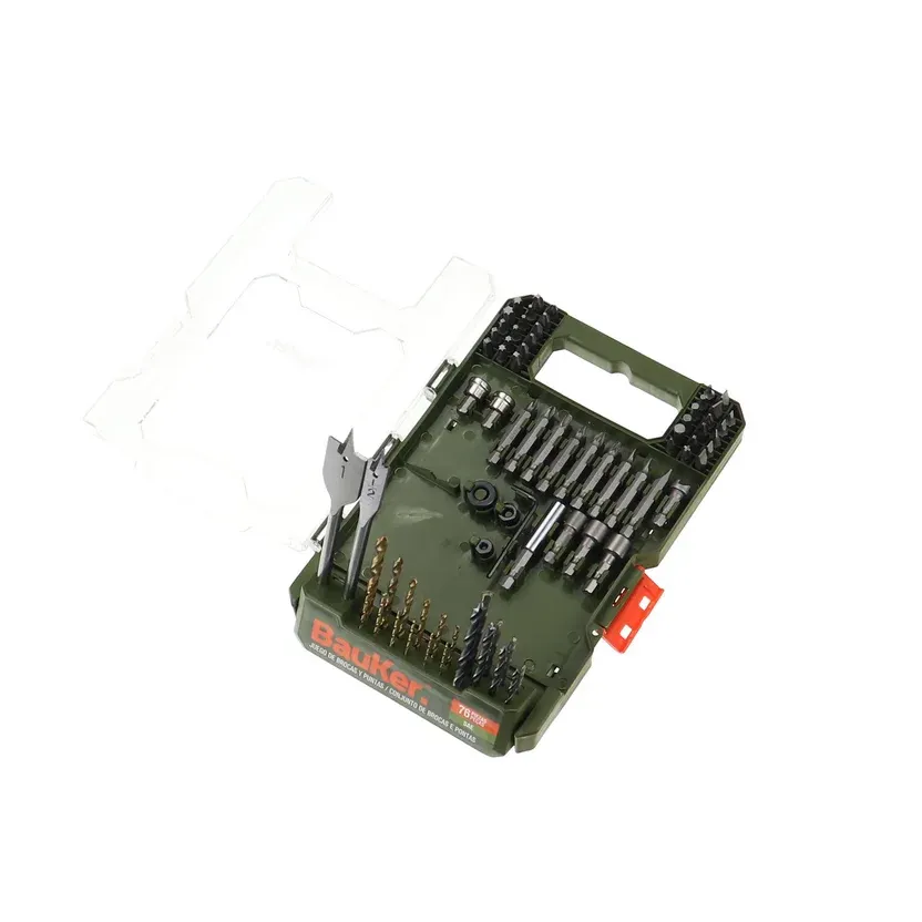 Set de Accesorios para Taladro 76 Pzas Bauker
