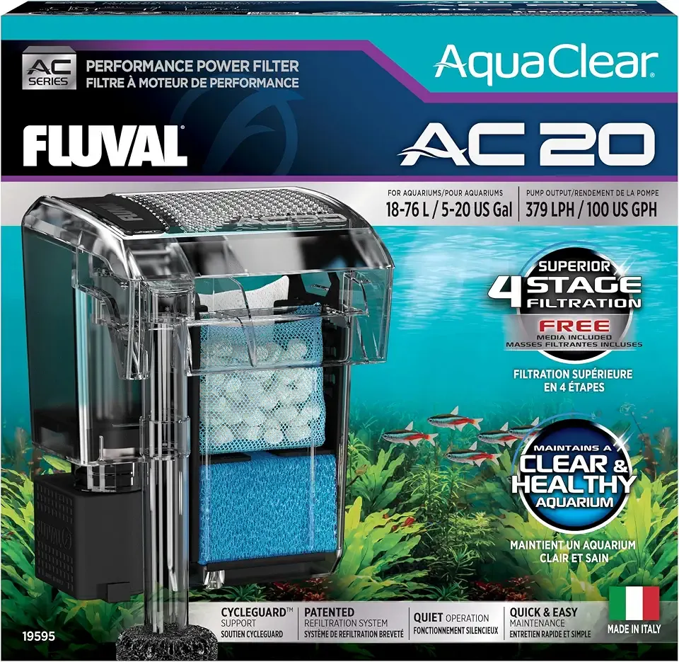 AC20 Power Filter, 5-20 US Gal / 18-76 L - Fluval USA
