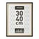 Cadre photo CALI noir et bois 30x40cm