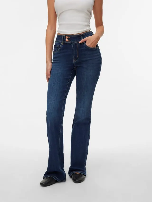 VMELLA Middels høyt snitt Bootcut Fit Jeans