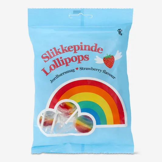 Lollipops. Jordbær