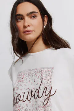 Camiseta algodón bandana