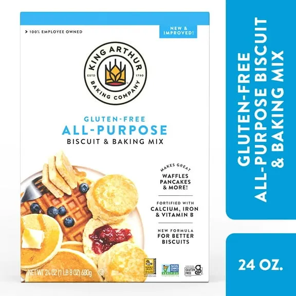 King Arthur Baking Company, Gluten-Free, Non-GMO Project Verified, Certified Kosher All-Purpose Baking Mix, 24 oz Box $6.12 25.5 ¢/oz