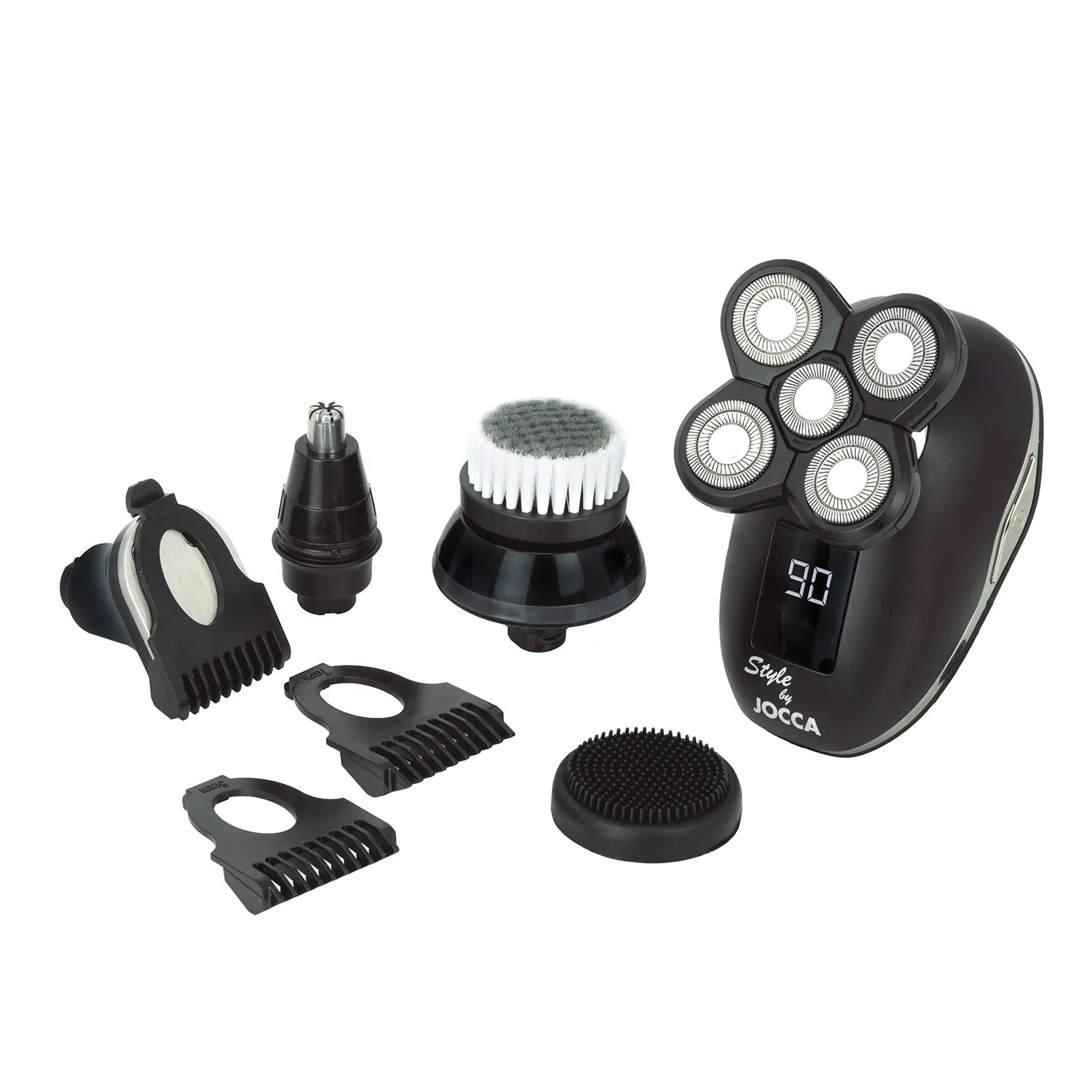Set Barba 5 in 1 Rasoio Elettrico Uomo Ricaricabile