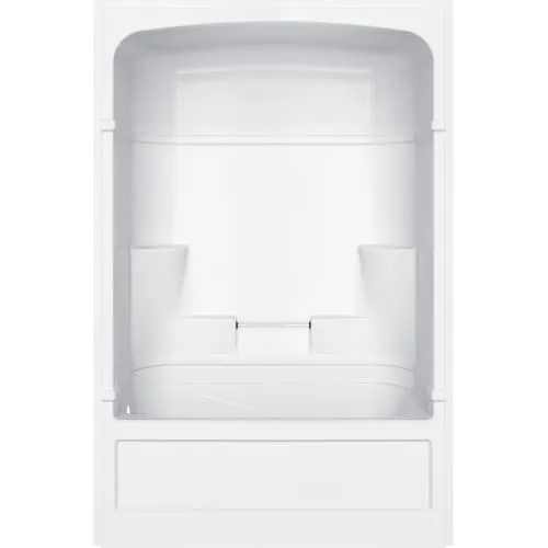 Empire W59.5 in. x H85.5 in. x D31 in. 3 Piece Acrylic Shower & Tub Surround Left Hand Drain White