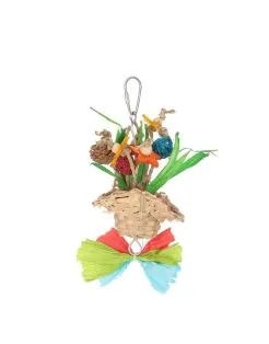 Adori Spring Hat - Hout & Touw - 15x15x4 cm Multi-Color