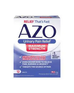 AZO Urinary Pain Relief Tablets - 12 ct
