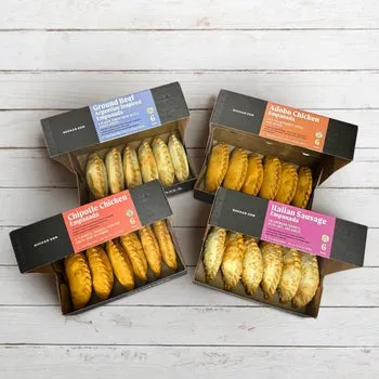 Nuchas Empanadas Meat Lovers Combo, 4 Boxes, 24 Units Total