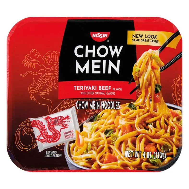 Nissin Chow Mein Instant Noodles Teriyaki Beef Flavor