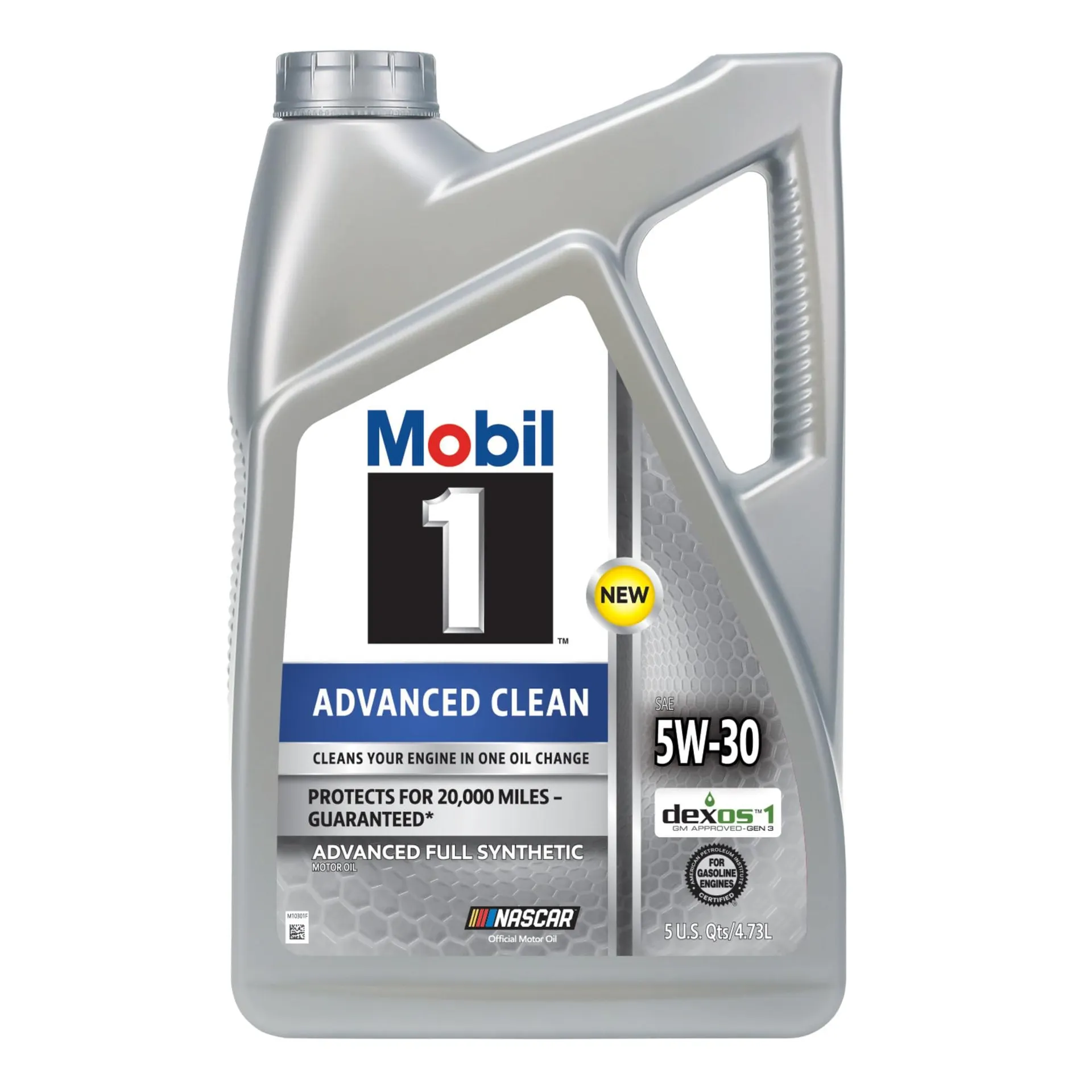 Mobil 1 Advanced Clean Full Synthetic 5W-30 Motor Oil 5 Quart