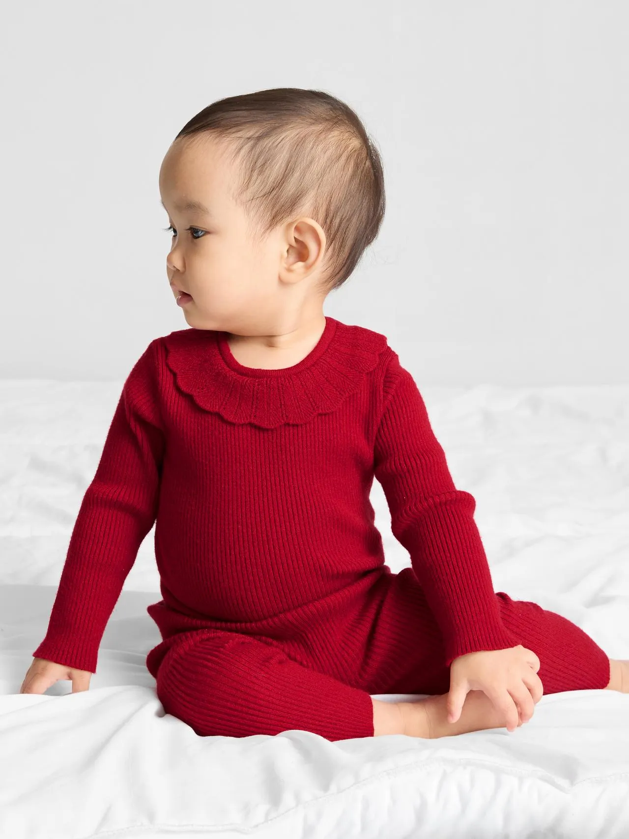 0–18 mois | Ensemble body en maille à col et legging