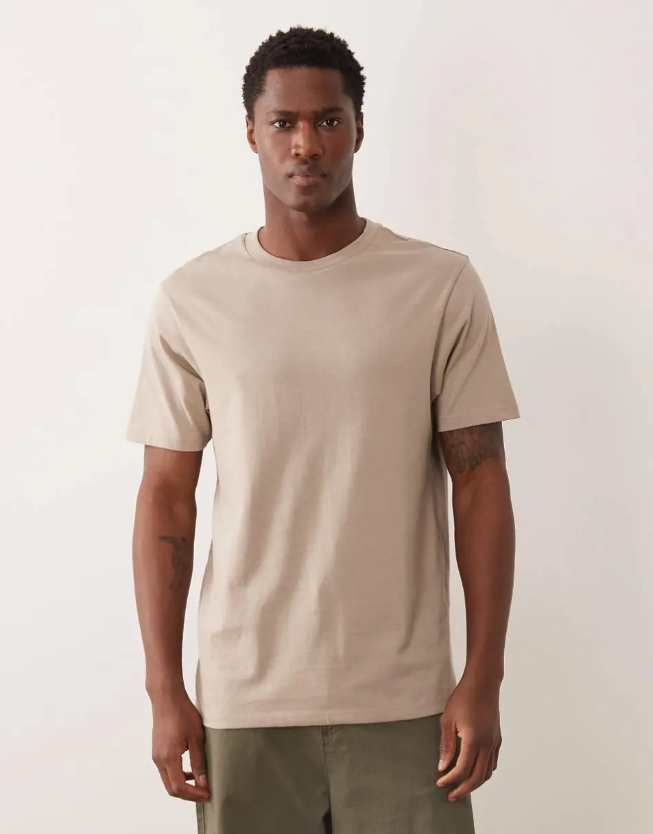 ASOS DESIGN Essentials regular fit t-shirt in beige