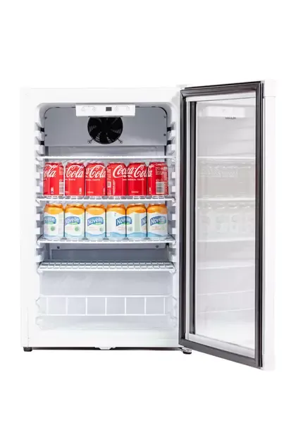 HELKAMA HJA126GDW JÄÄKAAPPI LASIOVELLA