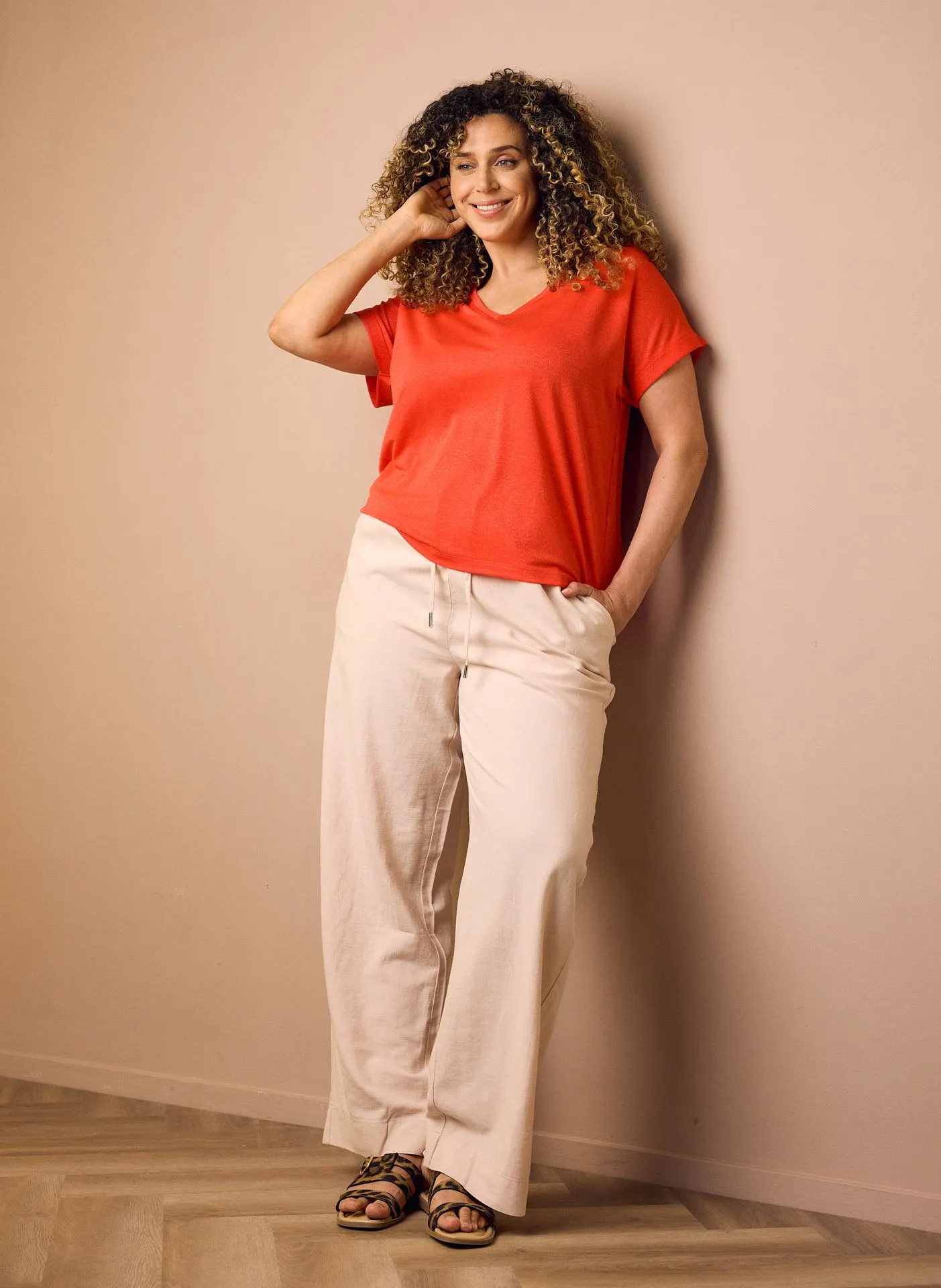 Linda broek | Zachtroze | L31/L32