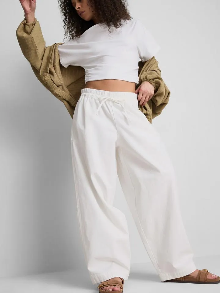 Pantalon barrel décontracté